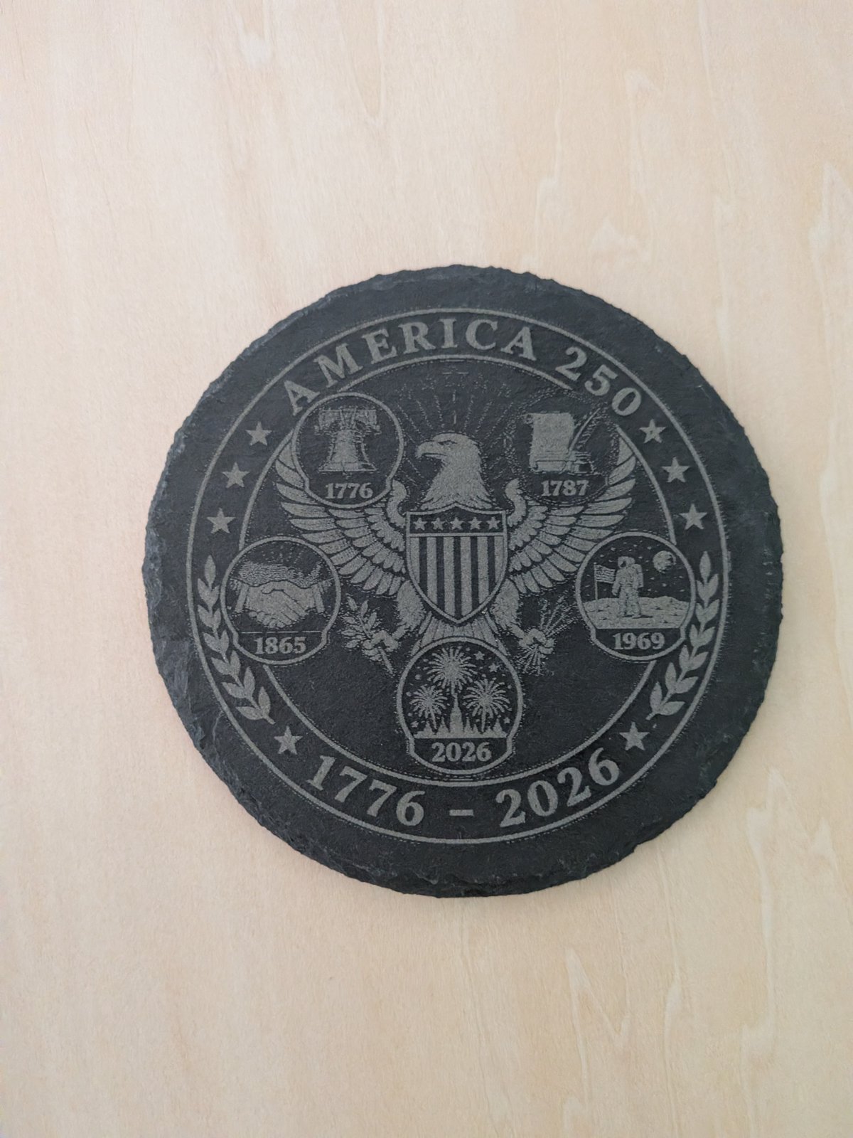 America 250 commemorative slate